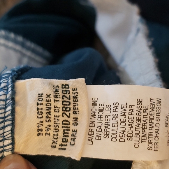 L.L. Bean Perfect Fit Evergreen Cotton Blend Mini Skirt Size 16P - Picture 4 of 7